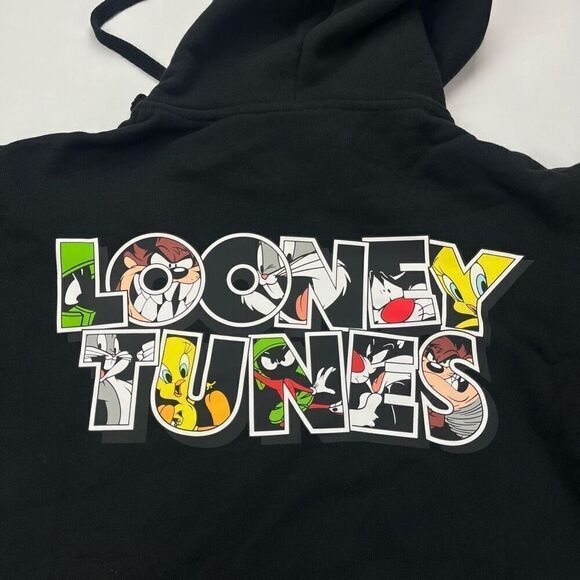 Kith x Looney Tunes Merrie Melodies Hoodie Men's Size X-Small NWT Black - Picture 9 of 11